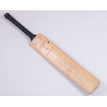England, Kent and Yorkshire autographed Gray Nicolls cricket bat