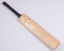 England, Kent and Yorkshire autographed Gray Nicolls cricket bat