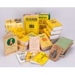 Collection of Wisden Cricketers' Almanack 1896, 1920, 1947-2024 and other cricketing books