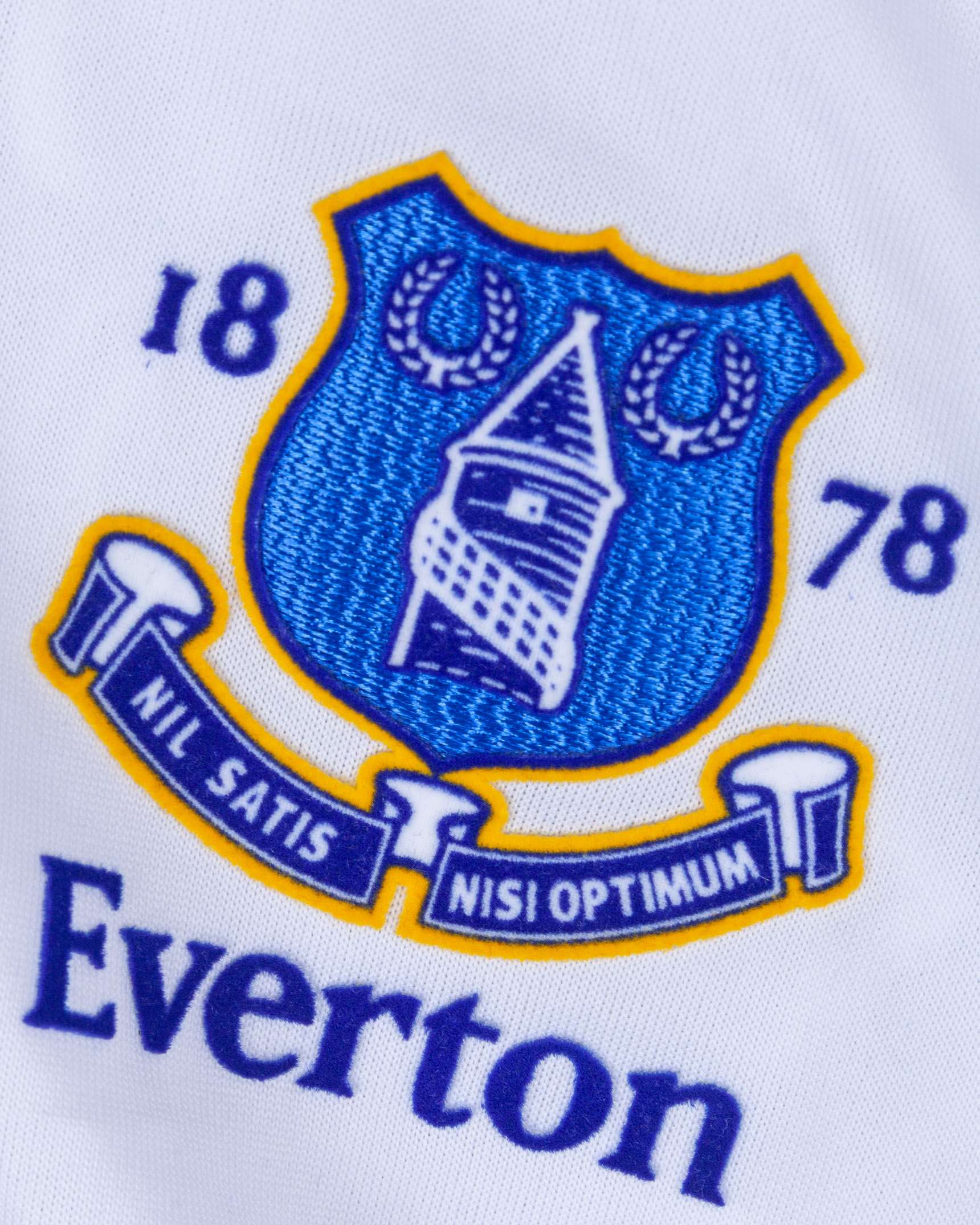 Tony Hibbert white No.2 Everton long-sleeved shirt, 2006-07 - Image 3 of 5