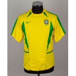 Yellow and green Brazil short-sleeved shirt
