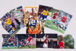A collection of forty-three autographed Arsenal photographs
