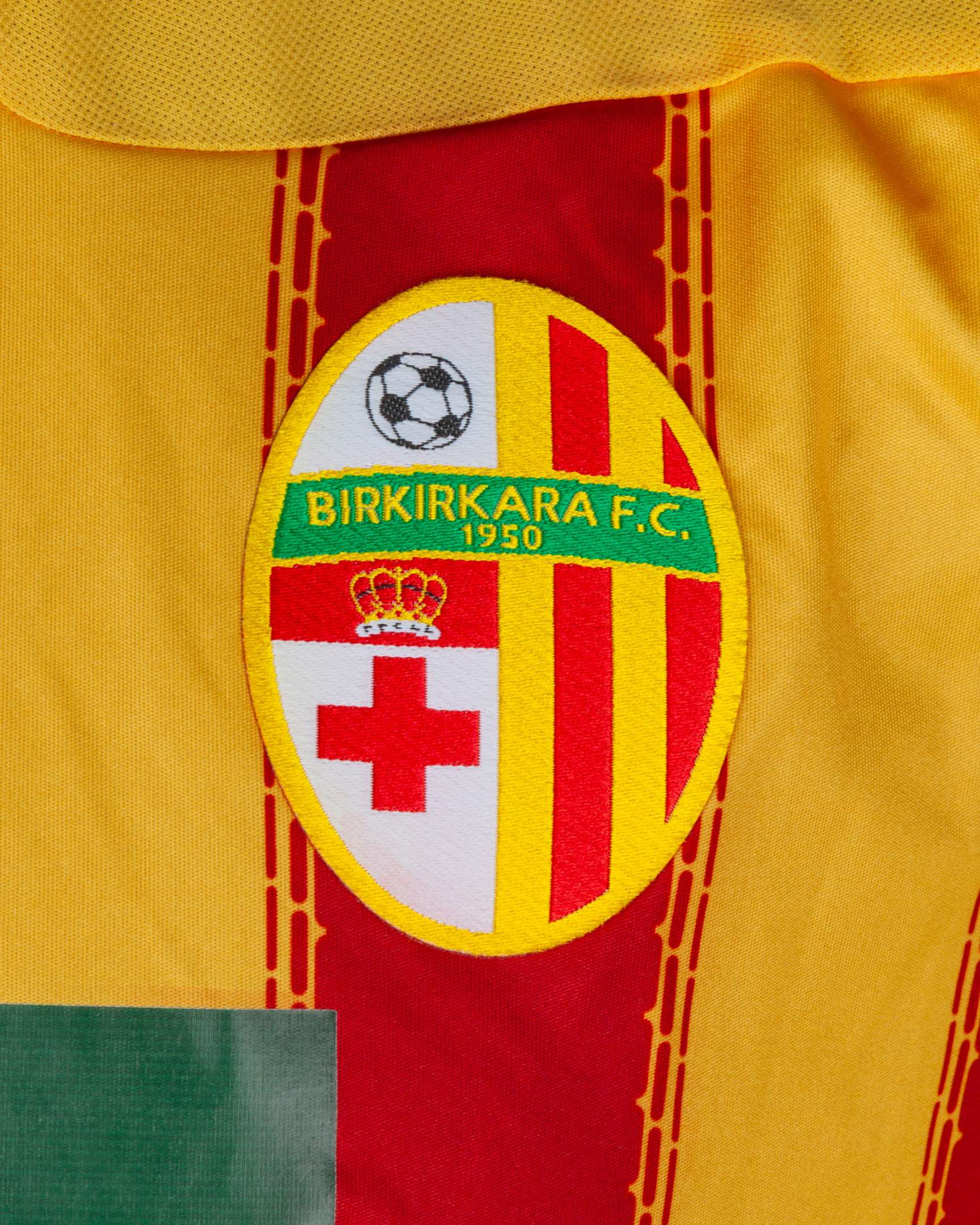 Edmond Agius yellow and red No.8 Birkirkara v. West Ham United short-sleeved shirt, 2015 - Image 3 of 5