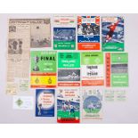 Selection of England International programmes at Wembley