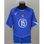 Dmitri Alenichev blue No.15 Russia short-sleeved shirt, 2004