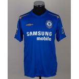 Blue and gold Chelsea replica short-sleeved shirt
