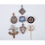 Joseph Dines silver London Football Challenge Cup Runners-up medal