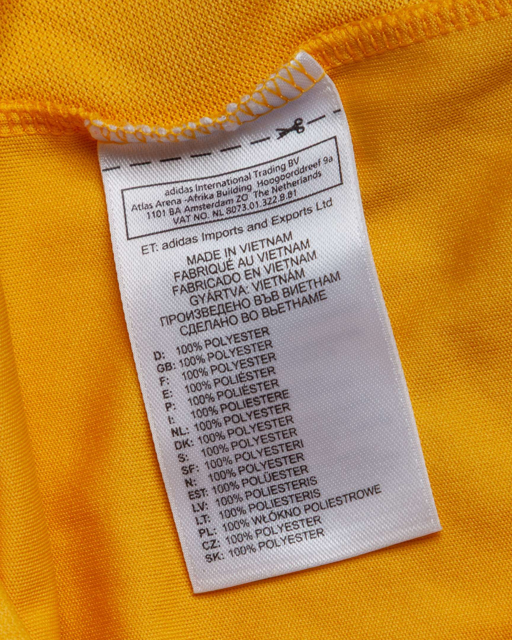 Edmond Agius yellow and red No.8 Birkirkara v. West Ham United short-sleeved shirt, 2015 - Image 5 of 5