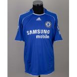 Joe Cole blue No.10 Chelsea short-sleeved shirt, 2006-08