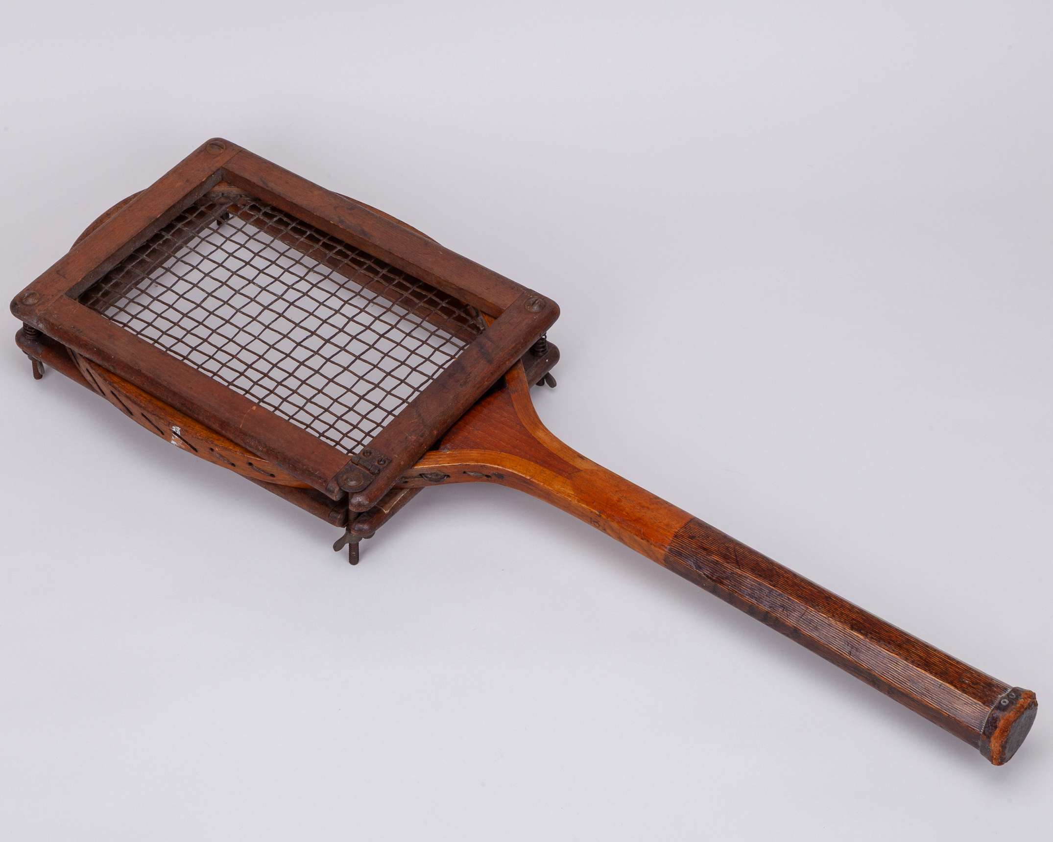A vintage wooden Club tennis racket - Image 2 of 6