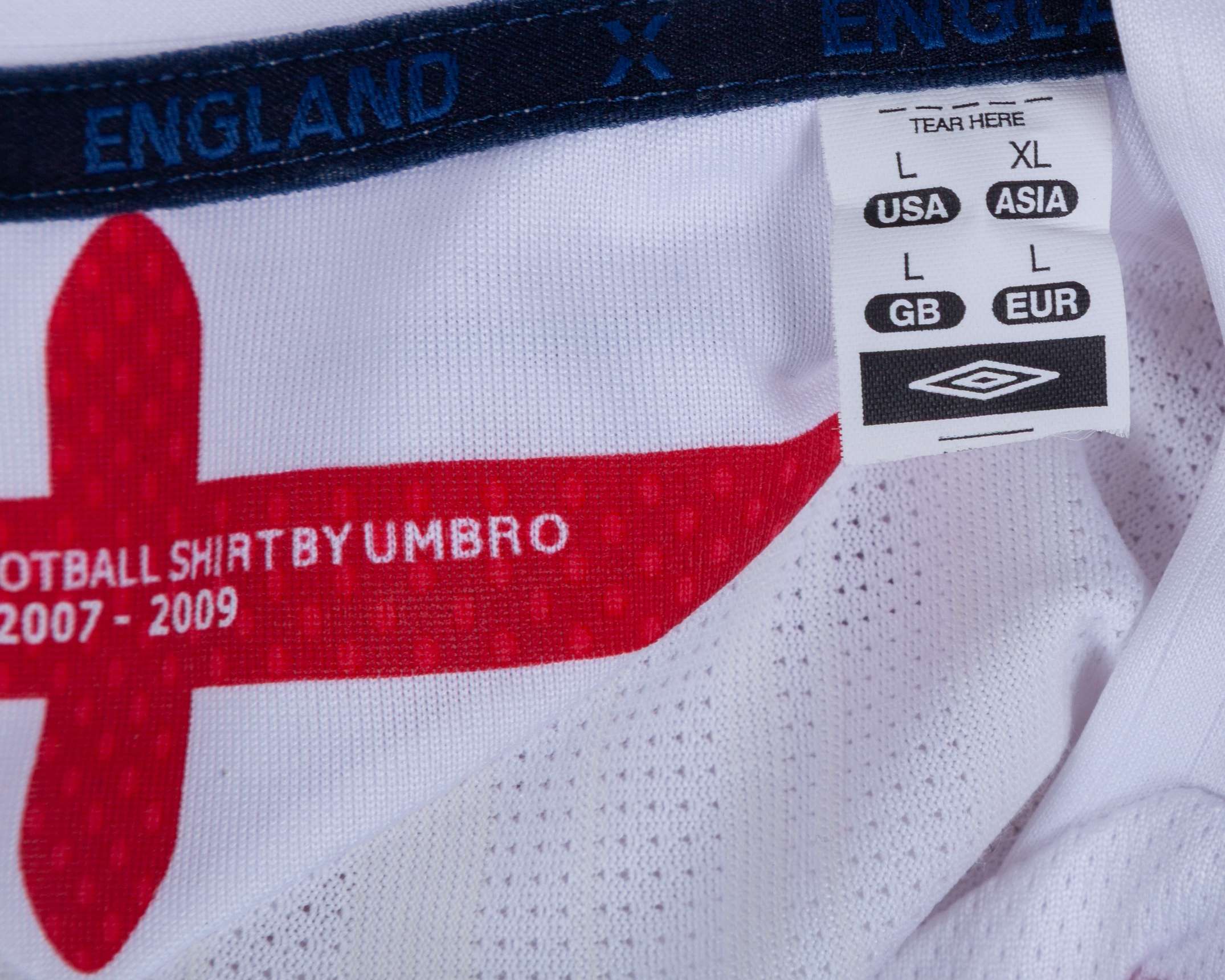 White squad autographed England replica short-sleeved shirt, 2007 - Image 4 of 7
