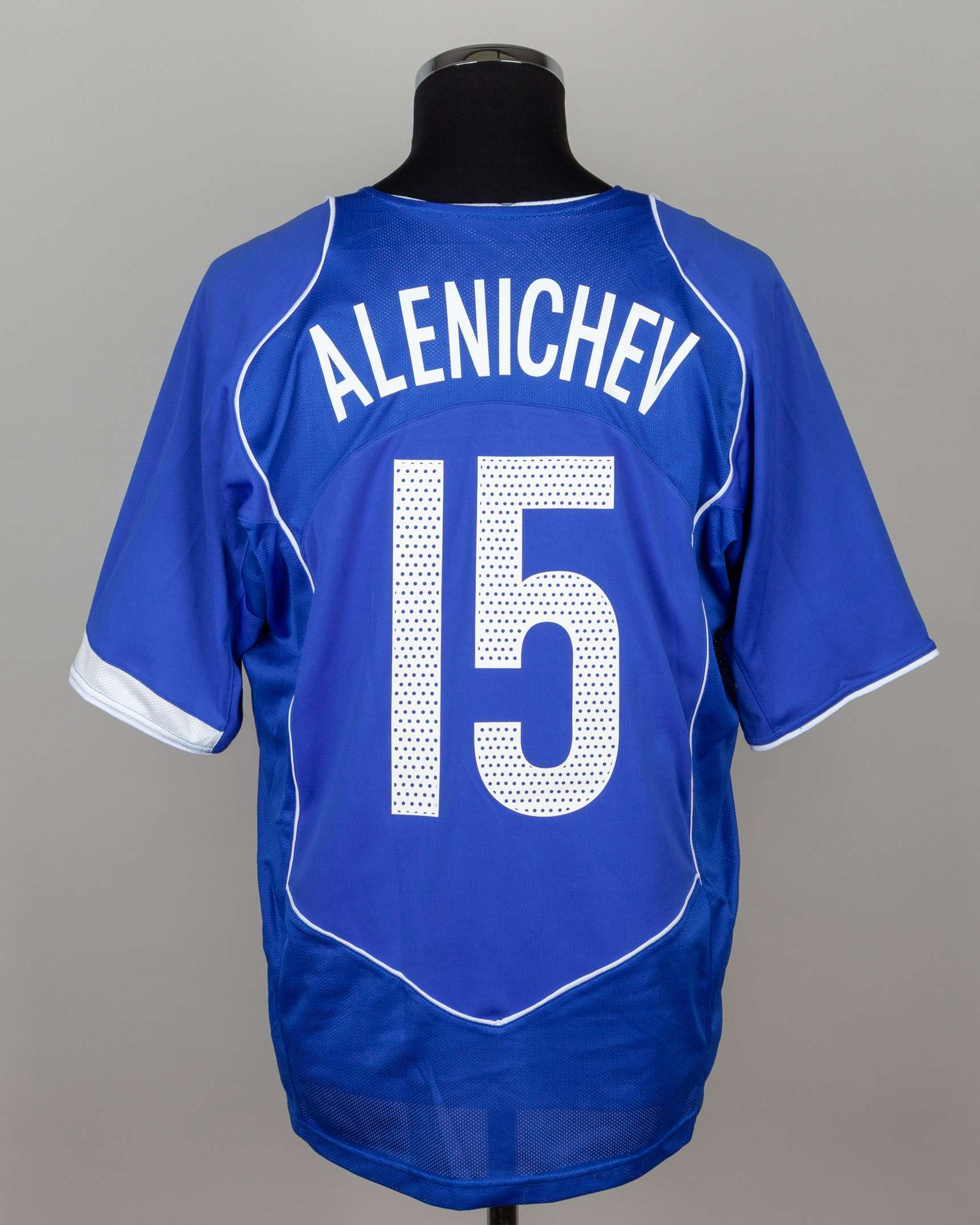 Dmitri Alenichev blue No.15 Russia short-sleeved shirt, 2004 - Image 2 of 4