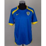 A blue and yellow replica Boca Juniors short-sleeved shirt