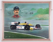 Nigel Mansell Williams Original Framed Artwork