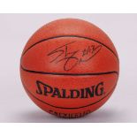 A Spalding Basketball Autographed by Shaquille O'Neal