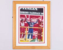 Nigel Mansell Williams Renault ‘Podium’ Framed Print