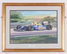 Nigel Mansell 1992 Silverstone Grand Prix Framed Print