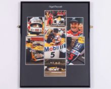 Nigel Mansell Williams Framed Display