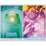 A collection of various 1982 World Cup posters