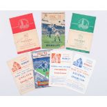 Three War Cup Final match programmes