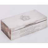 Bobby Moore a silver cigarette case, 1966