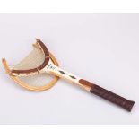 John McEnroe smashed Wilson Jack Kramer Pro Staff wooden tennis racket, Wimbledon c.1977-80