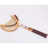 John McEnroe smashed and autographed Wilson Jack Kramer tennis racket, Wimbledon c.1977-80