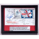 Pride & Passion World Cup 2002 autographed Royal Mail First Day Cover