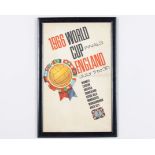 1966 Official World Cup poster
