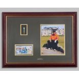 Jack Nicklaus autographed display
