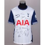 Stephen Carr white and blue No.2 Spurs Legends v. AC Milan Glorie autographed shirt, 2025