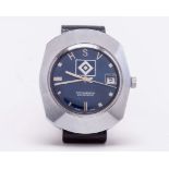 A stainless steel Bloch Hamburg F.C. commemorative wristwatch