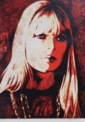 SHEPARD FAIREY (AMERICAN b.1970)  NICO, 2010  Lithograph, signed lower right, numbered 177/450, 60 x