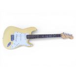 FENDER - 1993 Stratocaster Electric Guitar. USA made. Model 10-7400. Serial N382103. Olympic White