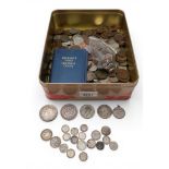 A worldwide coin collection to include 5 Francs 1845, George VI 1 crown 1937 Australia, 25 cents