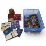 A mostly GB coin collection to include Victoria pennies through to Elizabeth II together with The