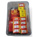 Twelve boxed Hornby 00-gauge railway locomotives, including R3064 Smokey Joe, R2597 Queen
