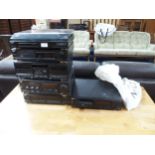 A late 20th century Sony stereo system to include, PS-V901 turntable, ST-V901L FM/AM TUNER, TC-
