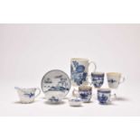 18th century porcelain including Caughley, Philip Christian (Liverpool) and Chinese