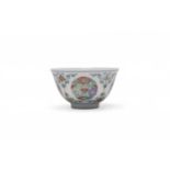 A Chinese Doucai wine cup, Yongzheng