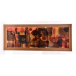 Large and rare Whitefriars glass panel attributed to Paul Jeffries, circa 1969-75