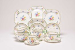 A Shelley 'Wild Flowers' tea service, circa 1920s