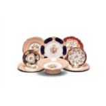 A group of porcelain including H&R Daniel pattern 4337 plate