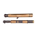 British No. 3 MKI Gun Sighting telescope and another G340 No. 18 by Watson