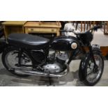 A vintage BSA Bantam 175CC motorcycle. No. of former keepers 6, 1. non transferable registration