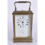 AN UNUSUAL 19TH CENTURY FRENCH 'CHINESE MARKET' REPEATING CARRIAGE CLOCK L Vrard & Co, Shanghai.