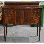 A VICTORIAN GILLOWS SIDEBOARD with two panel doors and four drawers. 108 cm x 108 cm x 54 cm.