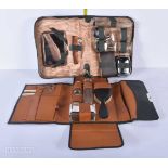 Two vintage cased Bentley motor vehicle Gentleman's grooming kits 19 cx 26.5 cm (2)
