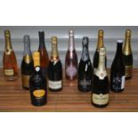 A collection of Champagne, Prosecco and Brut (11)