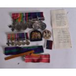 A WWII MALAYA/SOUTH AFRICA MEDAL GROUP presented to W/O A F Shrubsole 518150 RAF. (qty)